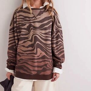 Classic Printed Oversized Crewneck